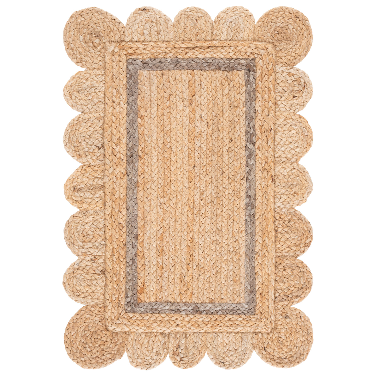 Inkai Jute/Sisal Area Rug, Rectangle 4' x 6'