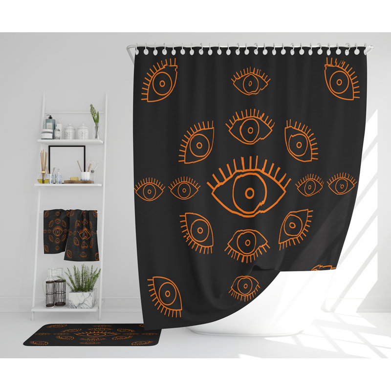 Nashiem Polyester Shower Curtain Set