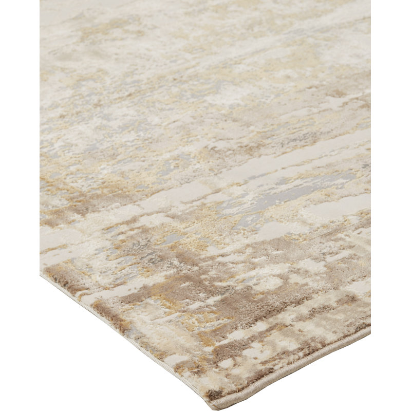 Shabuh Hand Knotted Abstract Indoor Rug, Rectangle 10' x 14'