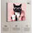 Resting Cat Face Canvas Cute Cat Art Prints by Art Remedy-107780585-107780597