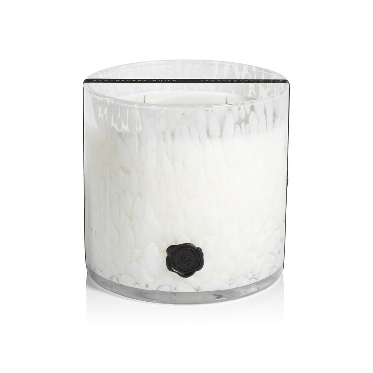 Apothecary Guild Opal Gardenia Scented Jar Candle with Glass Holder