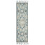 Tapis bleu / ivoire en laine touffeté à la main Jahiem-1481445086