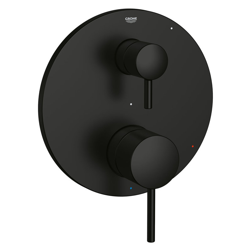Robinet de douche à pression équilibrée Timeless, Noir mat