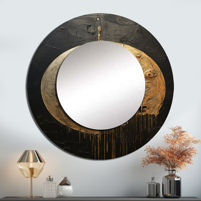 Moon Beam II - Moon Round Mirror Wall Decor_MTMIR116211