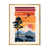 Toile avec cadre flottant or