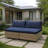 Pe Wicker Outdoor Patio Loveseat With Cushions-1614531574