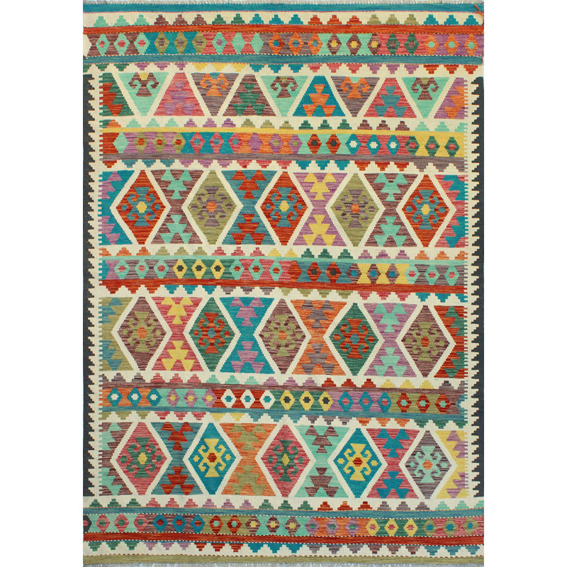 Flatweave Ulbolsyn Turquoise Rug