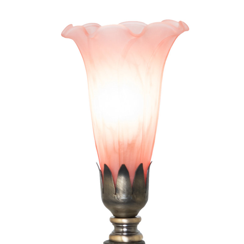 Mini-lampe rose 12 po Tiffany Pond, Rose
