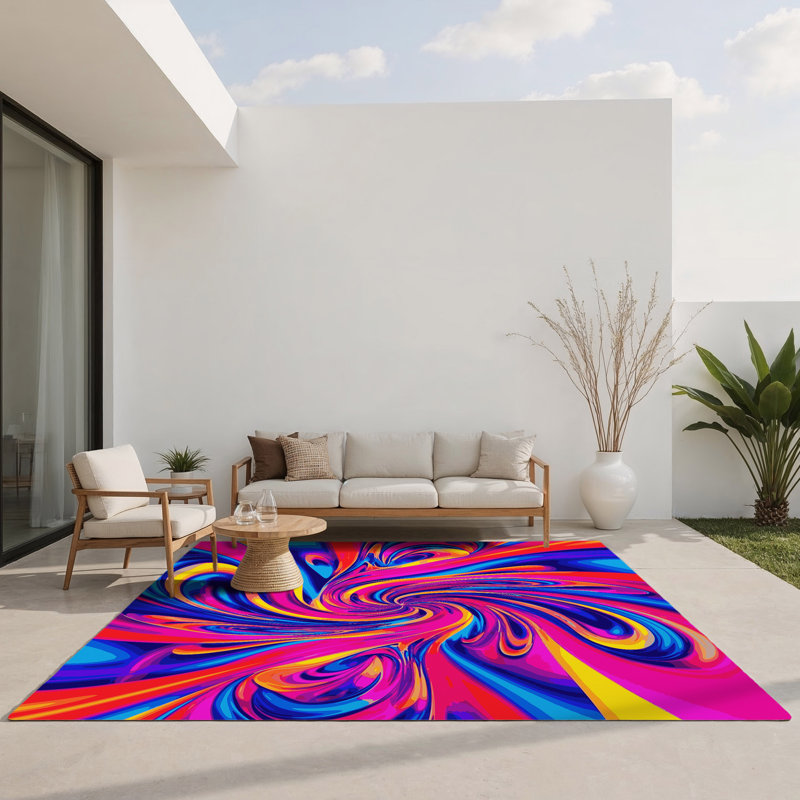 Tapis intérieur et extérieur Cosmic Ripple, Rectangulaire 2 pi x 3 pi