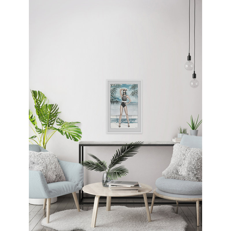 « summer mode-nouvelle » par parvez taj,-cadre photo imprimé sur papier, H 45 po x l 30 po x P 1,5 po