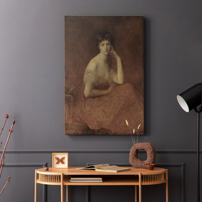 Reproduction de portrait rétro XXII - galerie Cavas, H 18 po x l 12 po