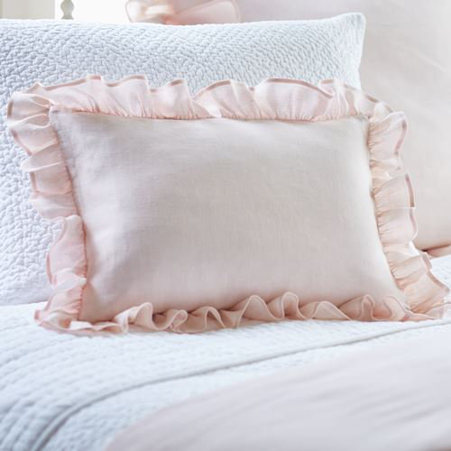 Verandah Feather Linen Throw Pillow