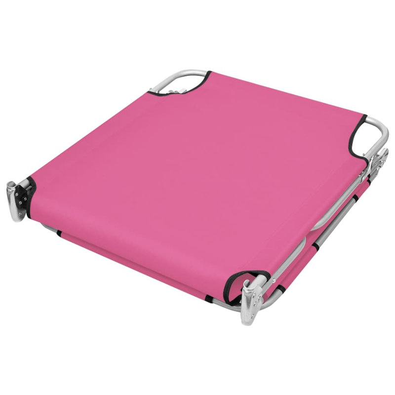 Chaise longue simple 75,6 po Athenna, Rose