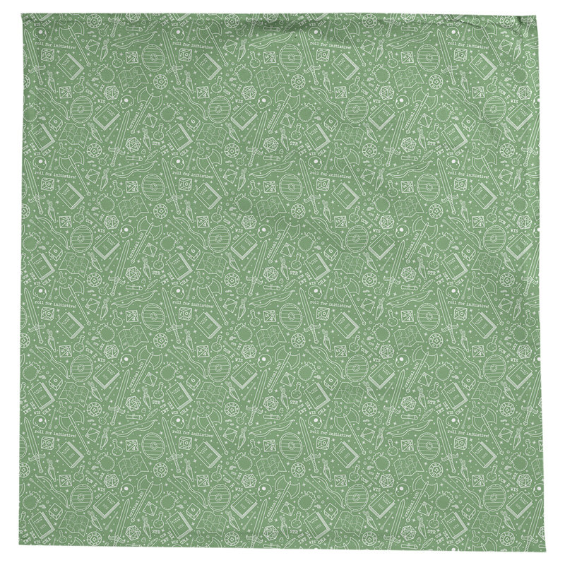 Nappe à motif rpg Leffel, Vert / blanc
