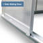 Serre en polycarbonate de 8 pi L x 6 pi avec évent de toit-121362673