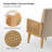 Mayenne Upholstered Accent Chair with Rattan Arms-985338284