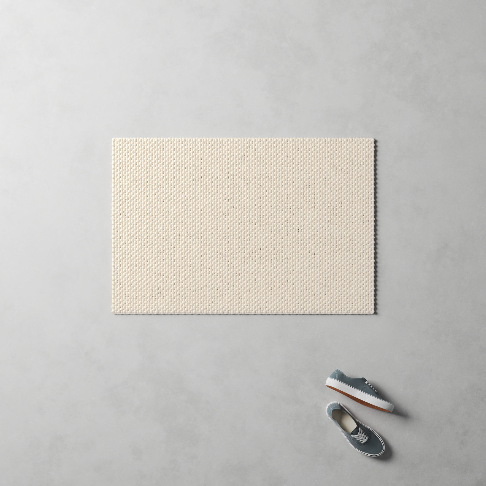 Hero Cream Hand-Woven Rug, Rectangle 2' x 3'