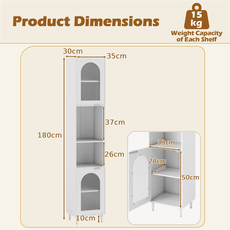 Freestanding Linen Cabinet