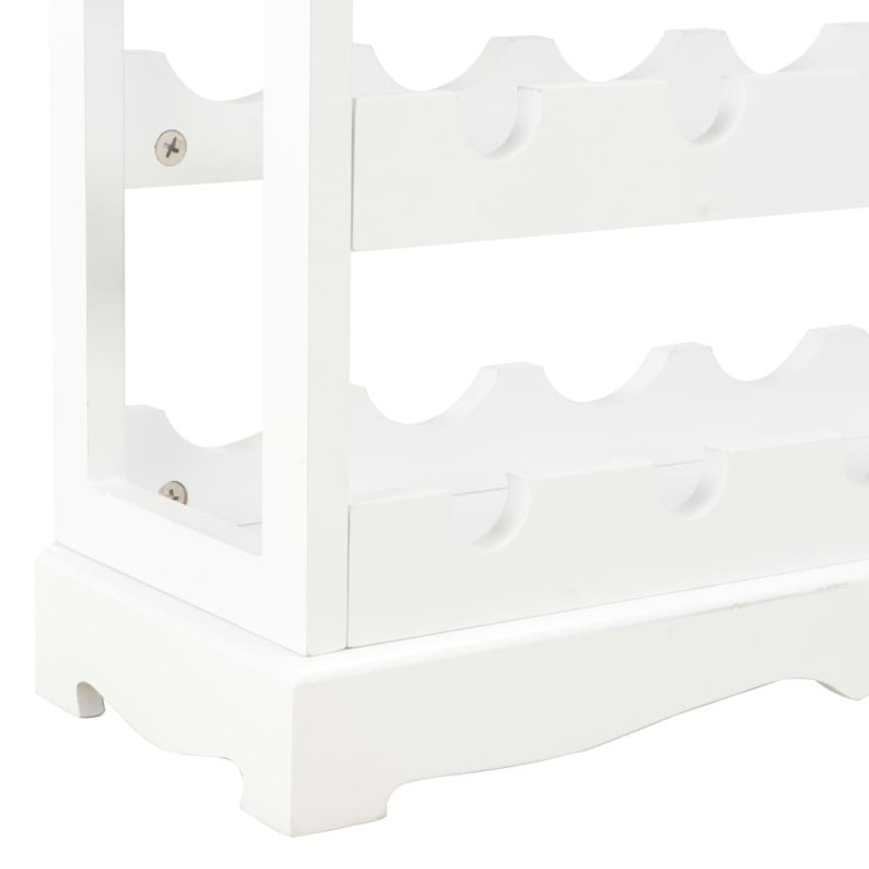Rivka Floor Wine Bottle Rack, White/Beige