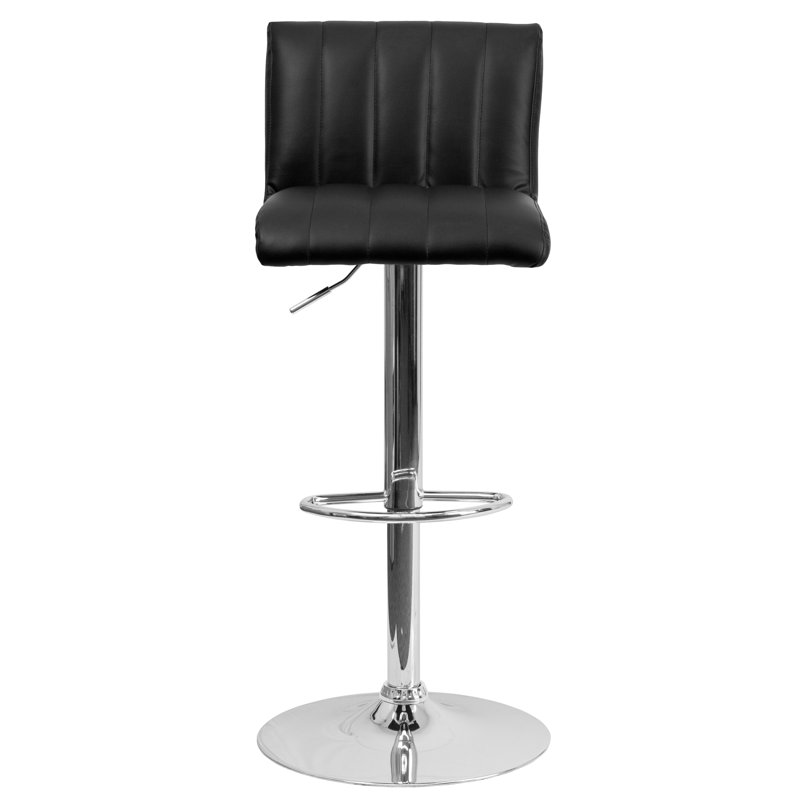 Tabouret de bar à hauteur réglable Winnols, Noir