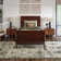Arite Full Solid Wood Low Profile Sleigh Platform Bed with Matching Footboard in Espresso