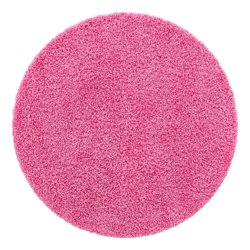 Tapis rose Angeline Taffy, Rond 5 pi 3 po