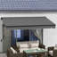 Dakota Fields 350cm W x 250cm D Polyester Cover Motorised Retractable Patio Awning