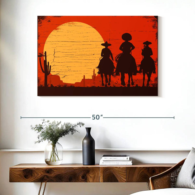 Cowboys mexicains Lelar, H 26 po x l 39 po