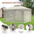 13 Ft. W x 11 Ft. D Steel Patio Gazebo with Netting-109360225