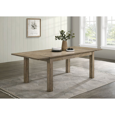 87-inch Solid Wood Extension Dining Table