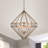 4 - Light Lantern Geometric Chandelier