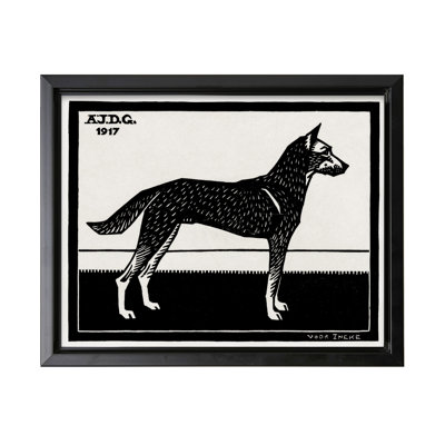Chien noir et blanc