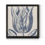 Indigo floral sur lin VI - reproduction encadrée de qualité supérieure - prêt à être accroché - impression encadrée sur papier-1607646686-1607652881-1607622978