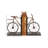 Metal Weathered Bike Decorative Black Bookends