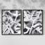 Magnetic Grays I - impression encadrée de qualité supérieure - prête à être accrochée - aucun clou requis - aucun clou requis-1188003418-1188003746