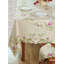 European Embroidered Table Runner with Flowers and Leaves for Christmas Dining Table and Modern Decor