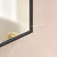 60x22 Inch Glossy Black Bathroom Mirror, Wall-Mounted Rectangular Vanity Mirror with High-Definition Float Glass and Minimalist Metal Frame-662602164