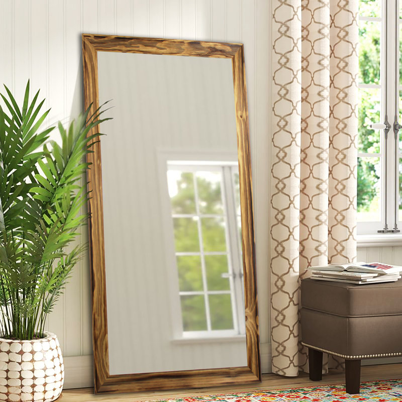 Miroir Kwante, H 65 po x l 30 po, Bois Naturel Rustique