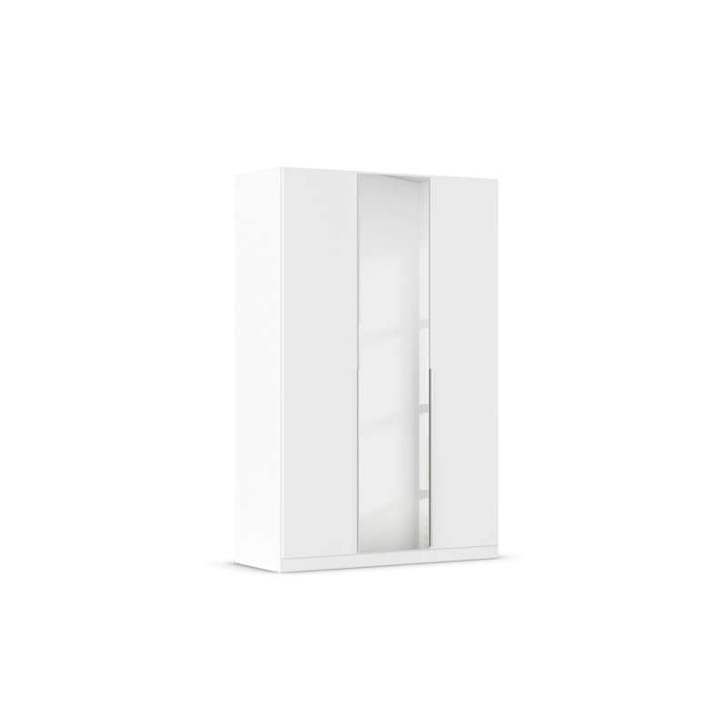 Alabama 2 Door Wardrobe, Classic, 210cm H x 136cm W x 54cm D, Alpine White