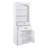 Bathroom Storage Cabinet with Two Doors, Drawers, Adjustable Shelf & Three Open Shelves-147694117