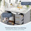 Meuble-lavabo moderne avec lavabo en céramique-967370746