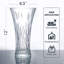 Vases en verre transparent de 12 po de hauteur pour fleurs