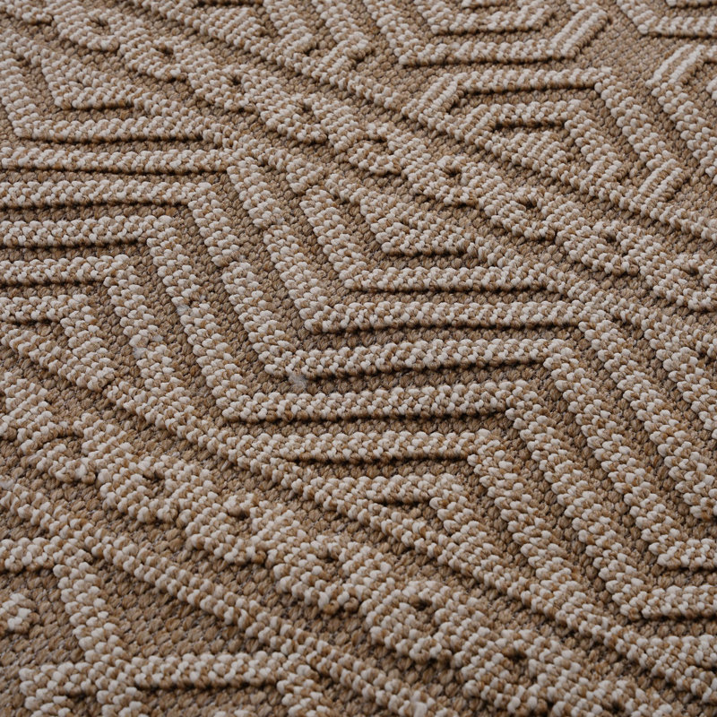LOOM & LUXE Collection 6X9 Geometric Indoor/Outdoor Area Rug, Rectangle 6'7" x 7'9"