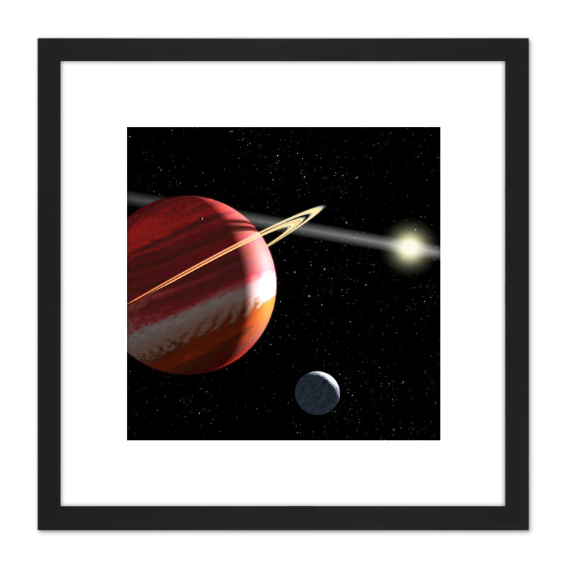Space NASA Star Epsilon Eridani Planet System Illustration - Single Picture Frame Print