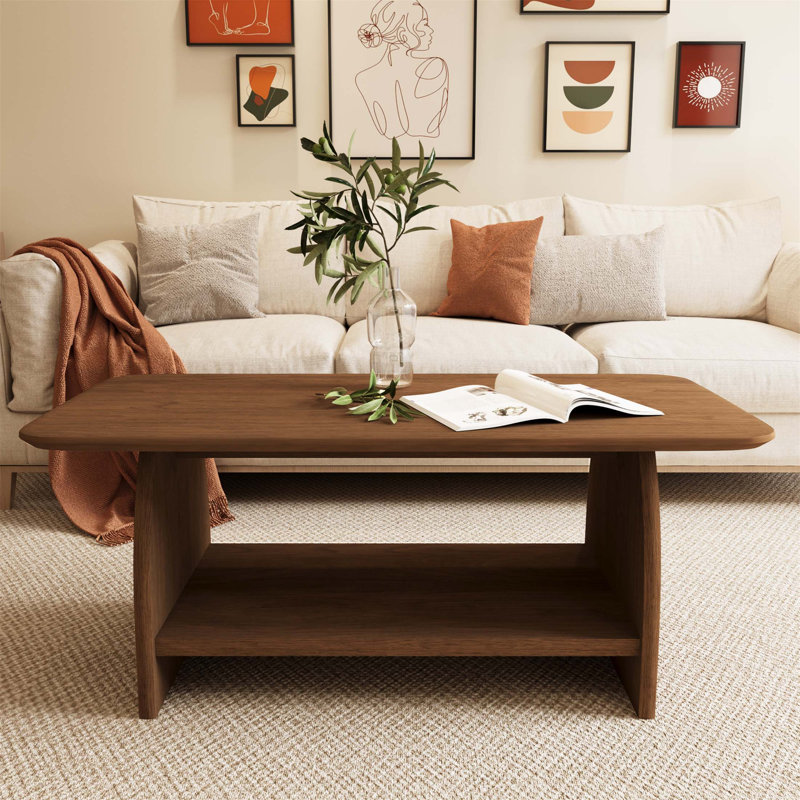 Table basse Modern, Noyer