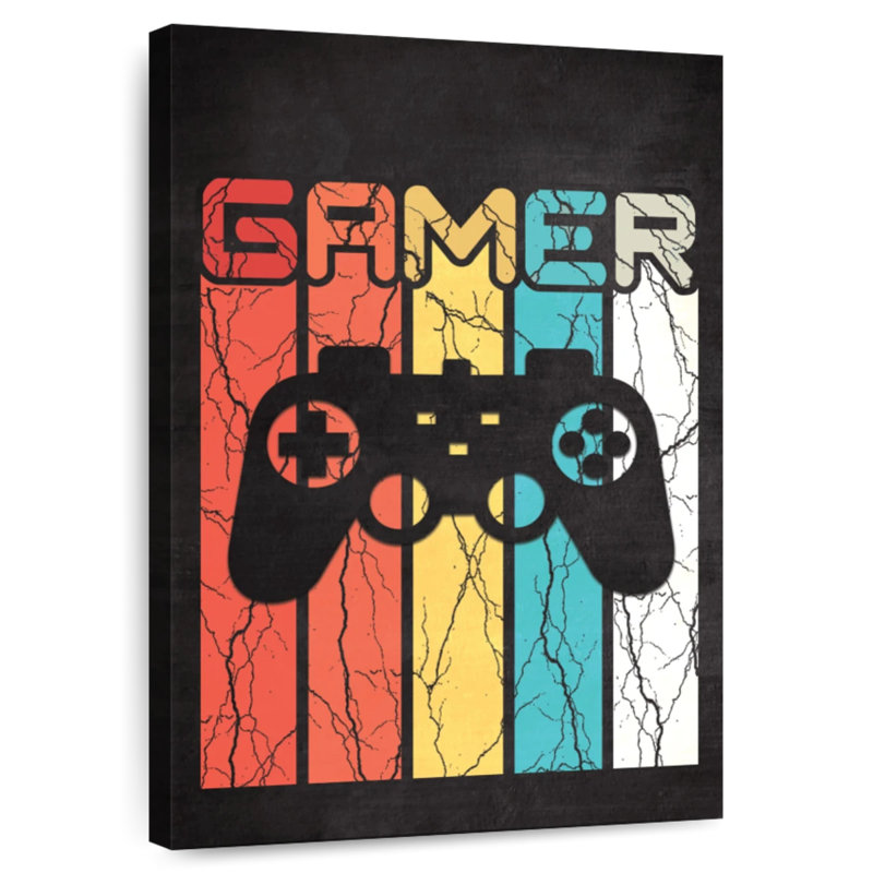 Enseigne personnalisée colorée Gamer, 30" H x 20" W