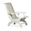 Chaise en bois d'eucalyptus gris Driftwood - pourrie, élégante pour la plantation de sièges de jardin en couleur élégante, extérieure