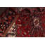Tapis décoratif en laine rouge/noir 7 pi 4 po x 11 pi 1 po one-of-a-kind noué à la main