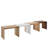 Modern Coffee Table, Oslo Walnut, 23.6 x 16.9 x 15.7 inches | 100% Melamine Coated Particle Board, Thickness: 0.6 inches | Stylish and Functional Design for Living Room & Lounge Spaces-273525924