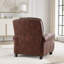 Fauteuil inclinable contemporain à pression en similicuir facile à nettoyer
